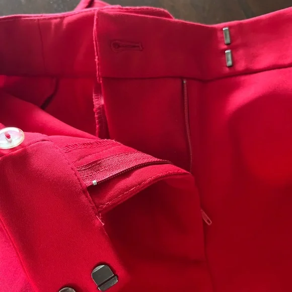 Liz Claiborne Career Emma classic red pants NWOT - Picture 7 of 14